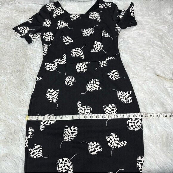 Vince Camuto Women’s Contemporary Black Floral Quiet Luxury Career Dress S/C34‎ - Picture 10 of 13